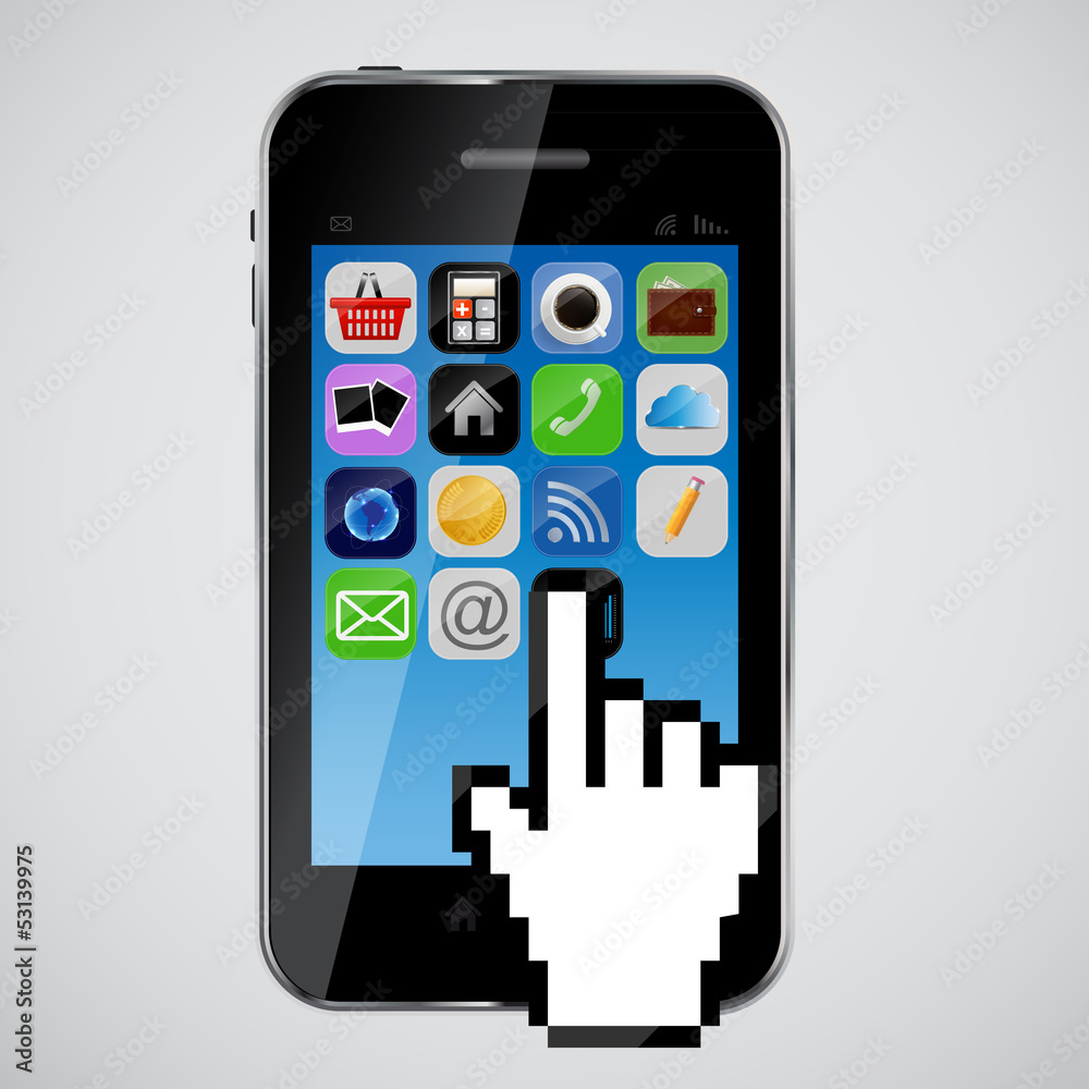 mobile phone vector illustration