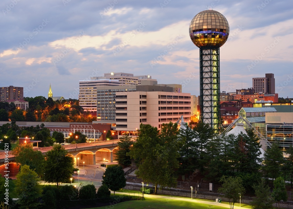 Downtown Knoxville, Tennessee Cityscape