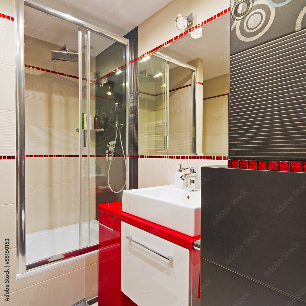 Modern bathroom interior