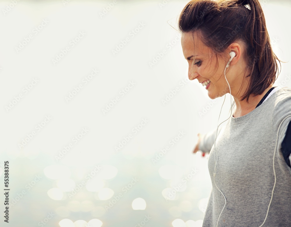 Woman Runner Smiling