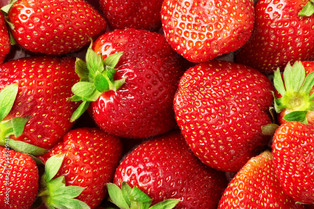 fresh strawberries background