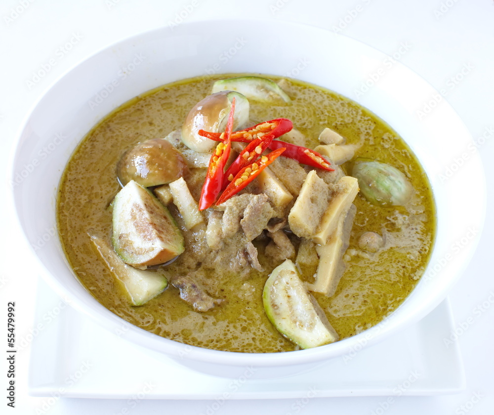 Thailand food Green curry