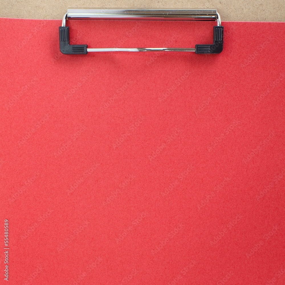 Clip board and colored paper