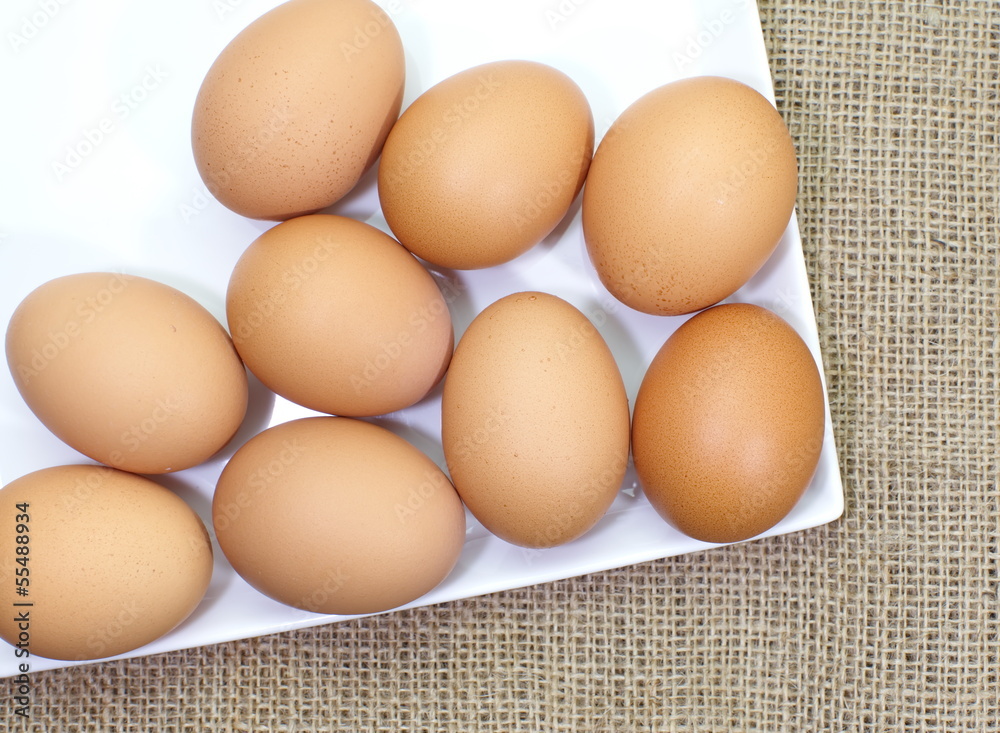 background of fresh eggs