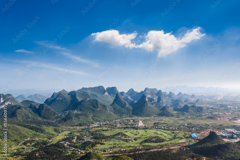 guilin hills landscape