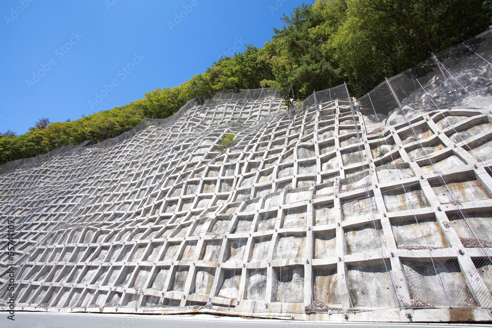 construction steel netting protection landslide hill