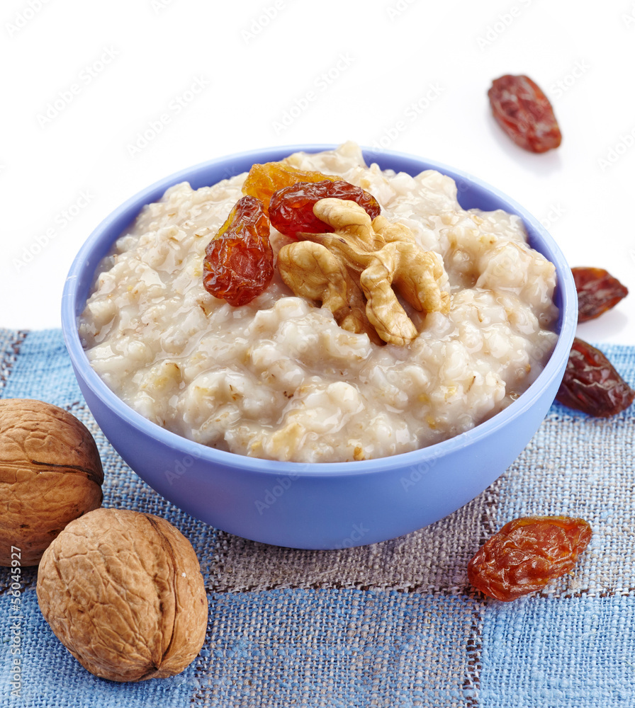 Bowl of oats porridge