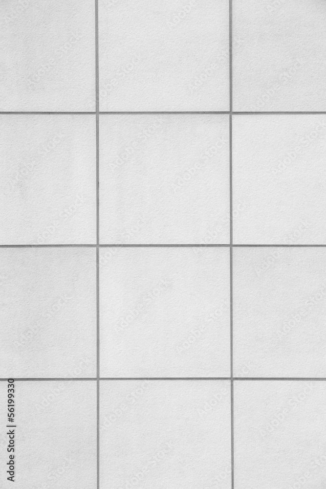 white tile wall