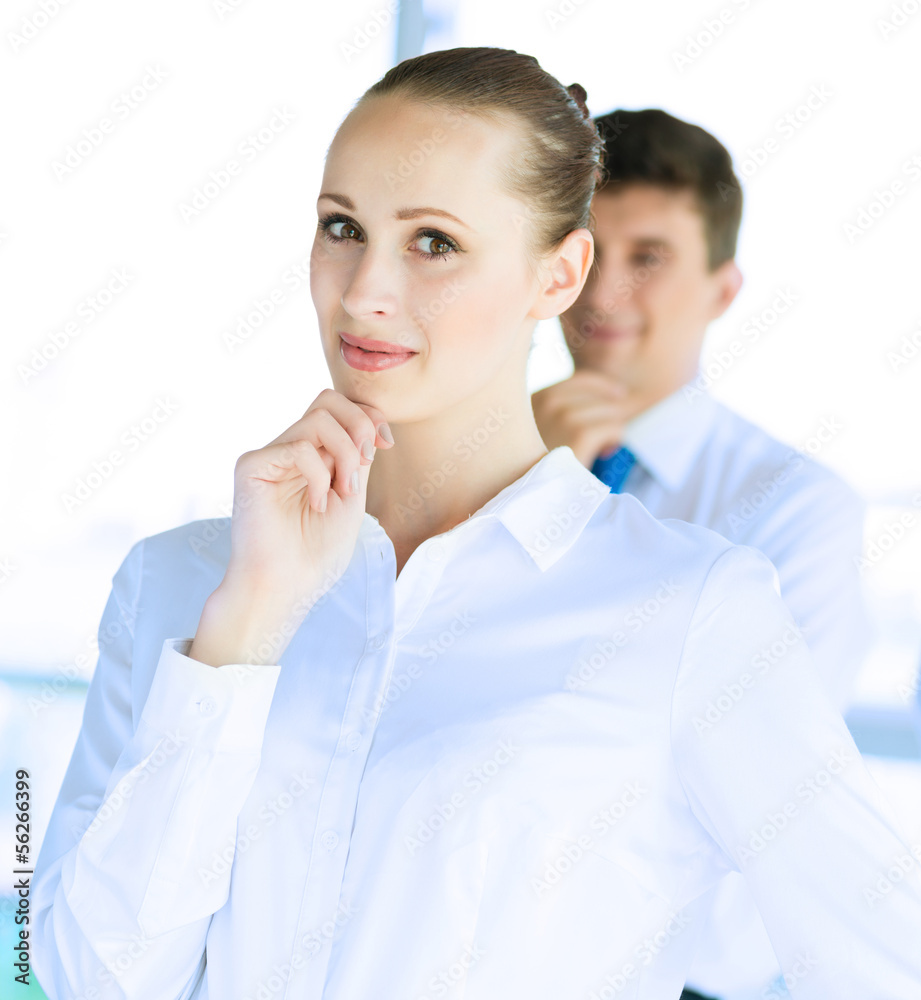 businessmen discussing a joint task