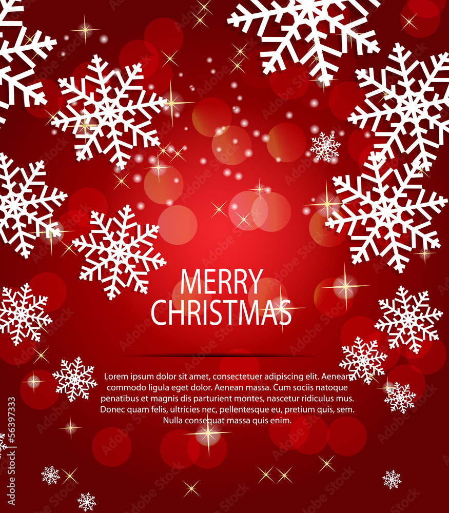 Abstract beauty Christmas and New Year background. vector illust