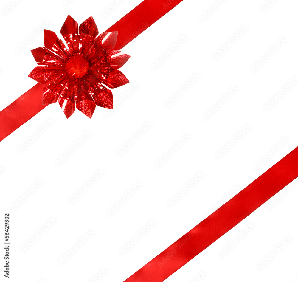 Red Bow and Ribbon