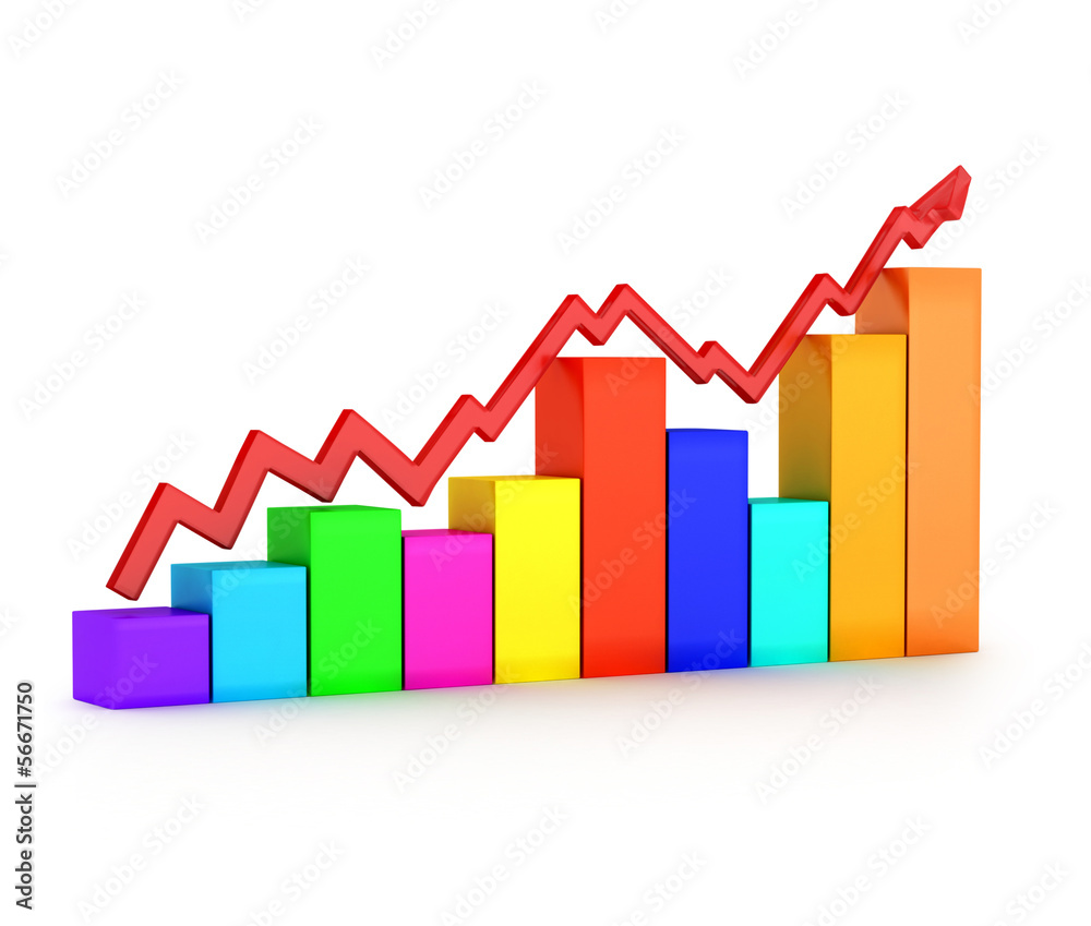 3d Business graph