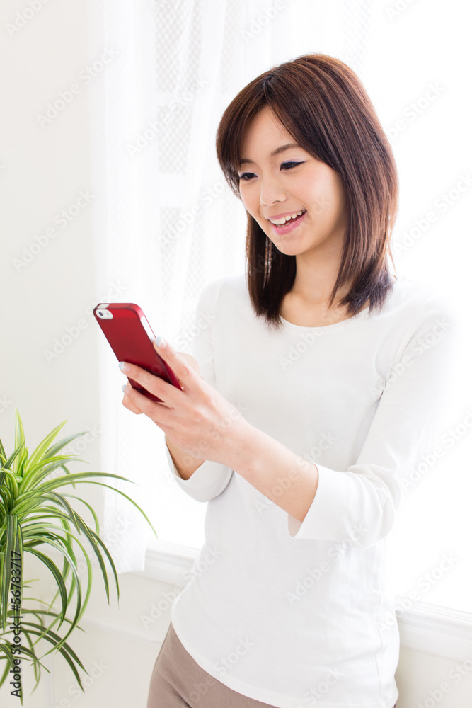 attractive asian woman lifestyle image