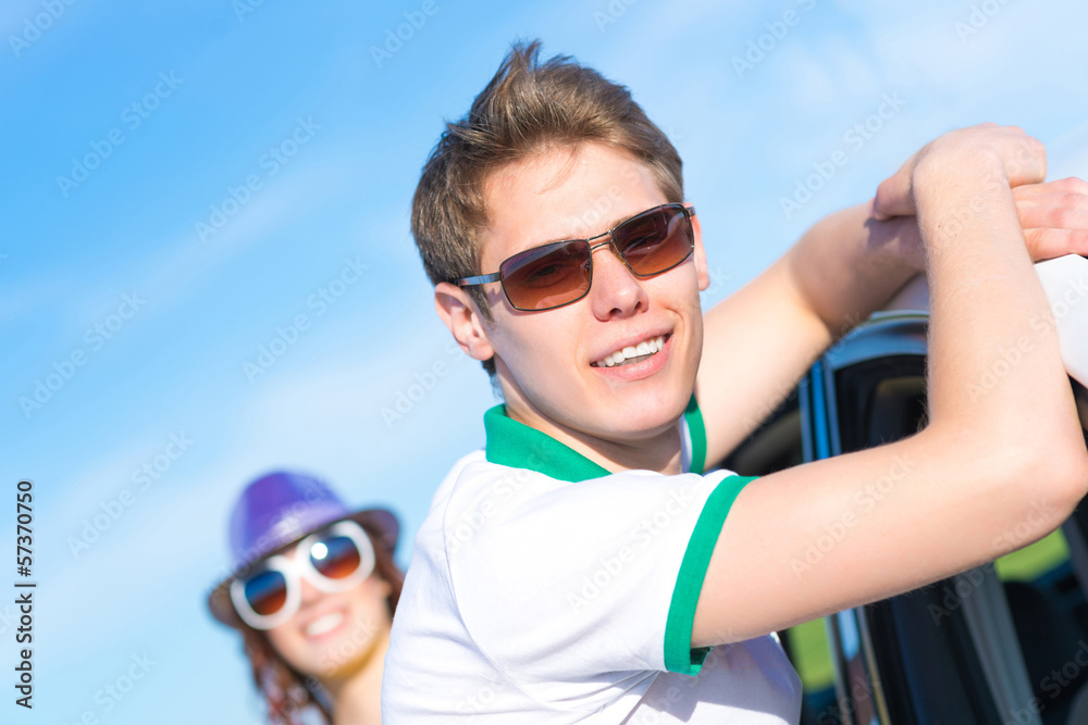 young man in sunglasses