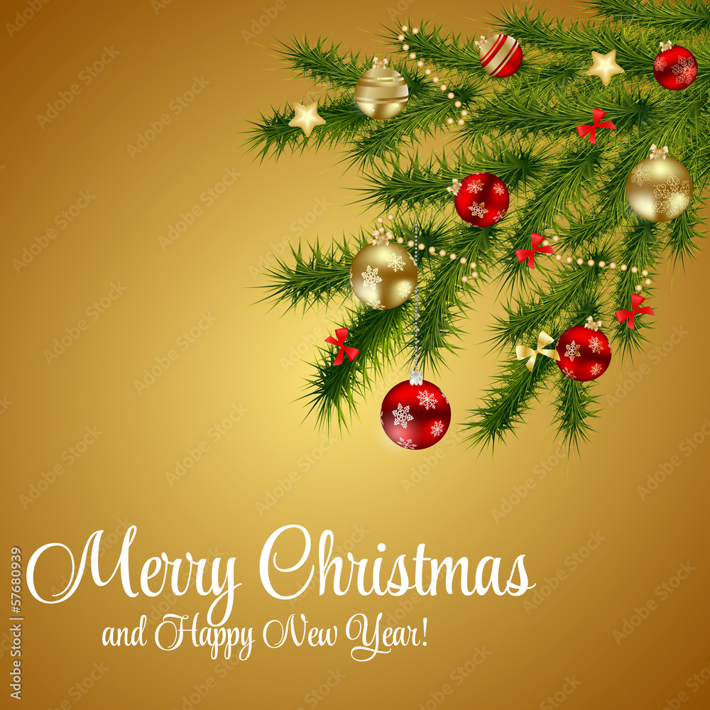 Abstract beauty Christmas and New Year background. vector illust