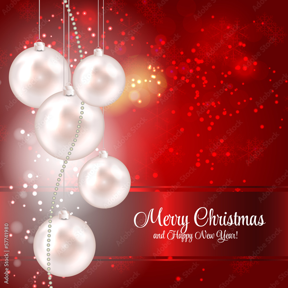 Abstract beauty Christmas and New Year background. vector illust