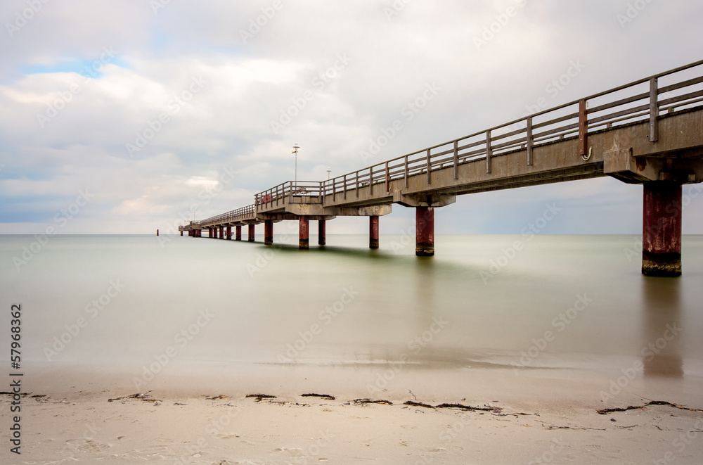 Seebrücke an der Ostsee