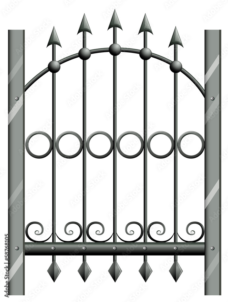 A steel gate