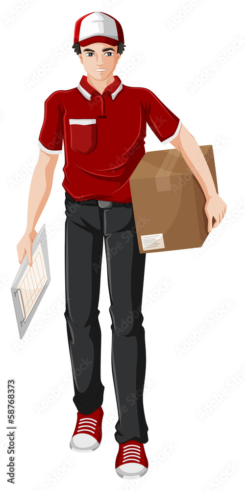 A delivery man