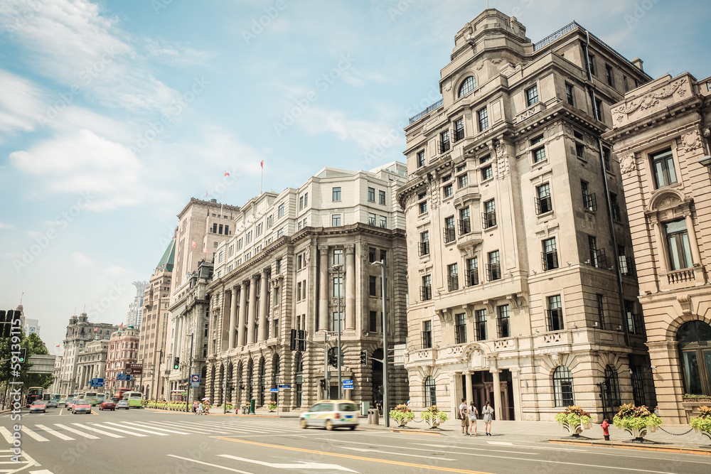 old buildings in shanghai bund