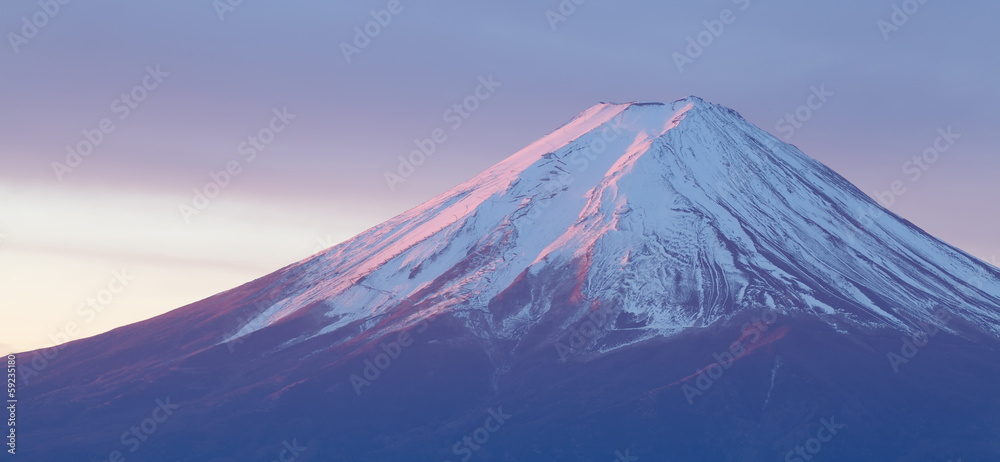 冬天的富士山