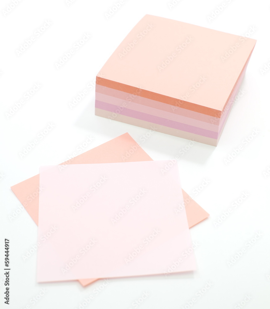 Note paper Isolated on a white background