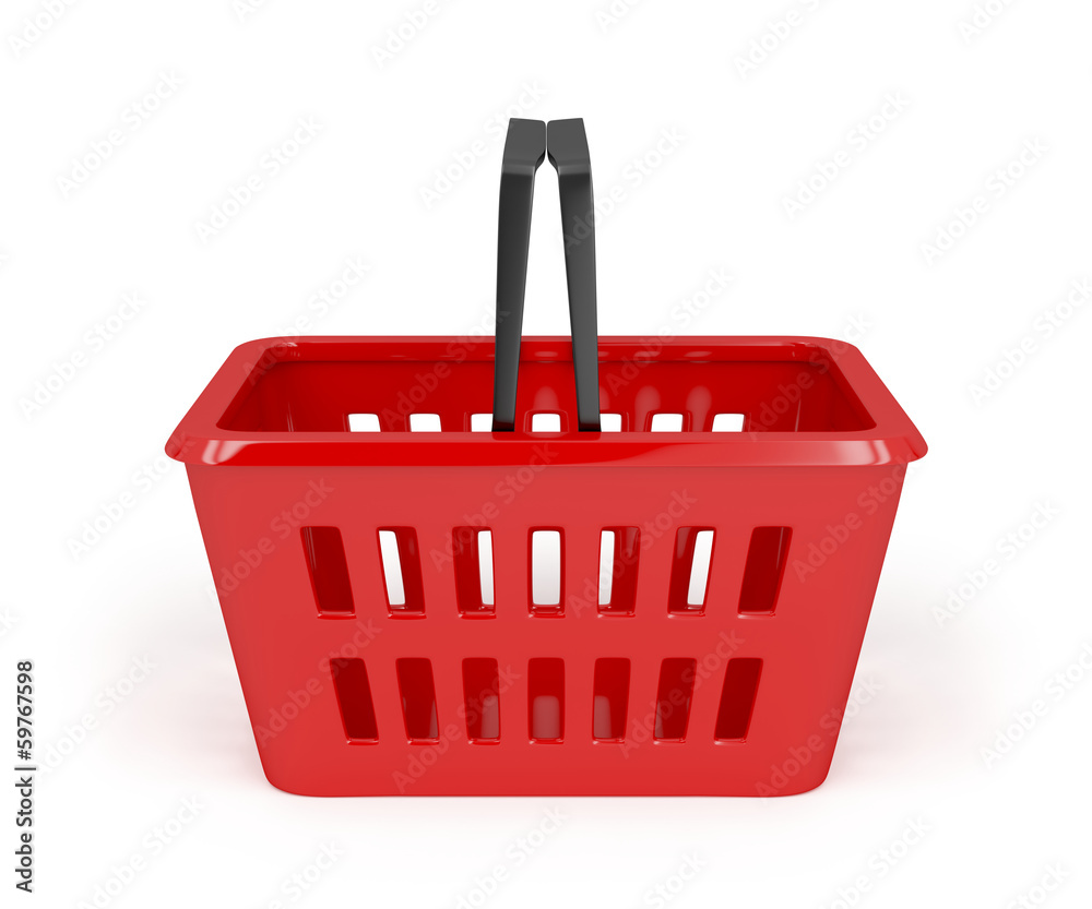 Red shopping basket