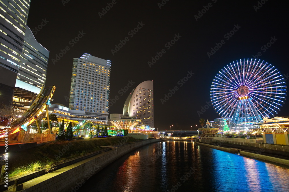 横滨天际线夜景