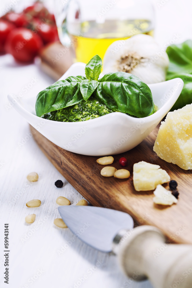 freshly made pesto