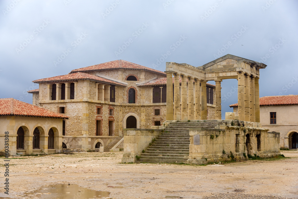 Inside Caroline Hospital on Frioul island in Marseille, France