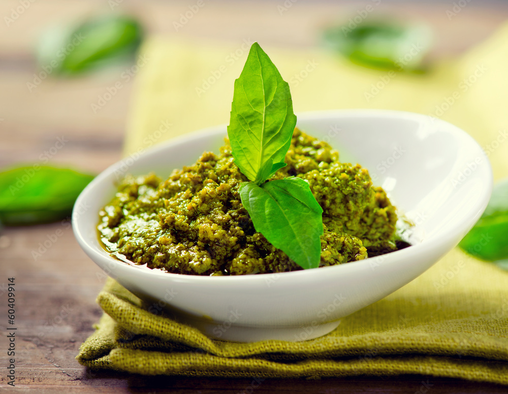 Pesto Sauce. Italian Cuisine