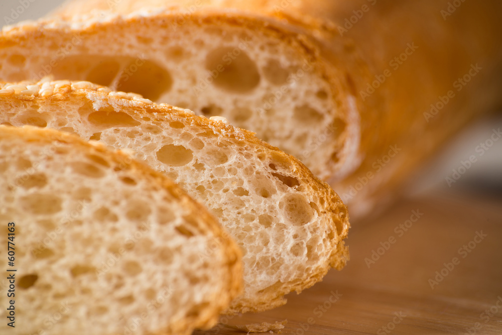 sliced ​​bread with cereals