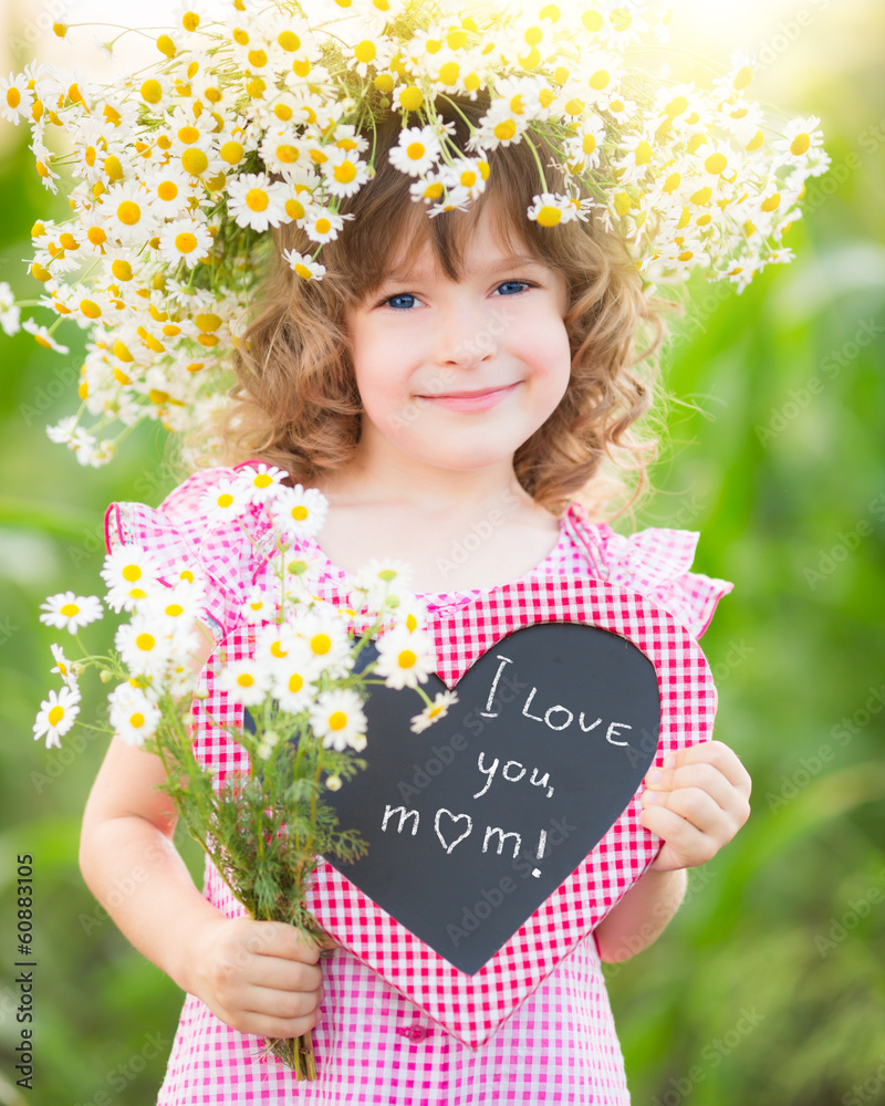 Child in spring