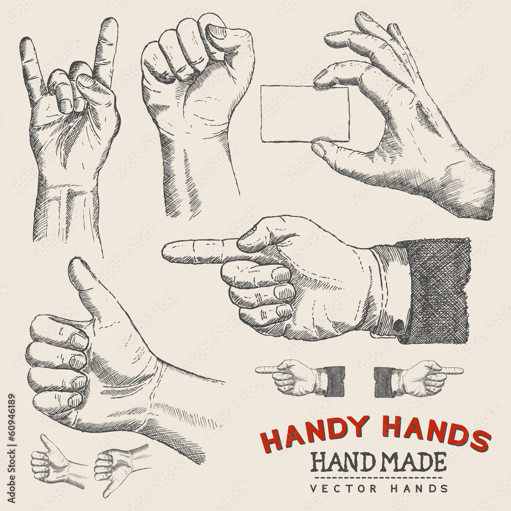 Handy Hands-矢量手集