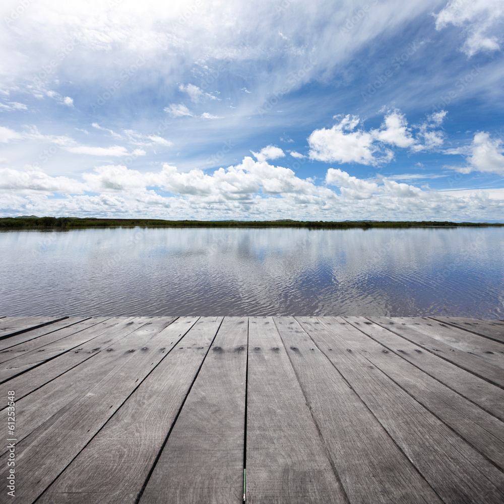 landscape with lake