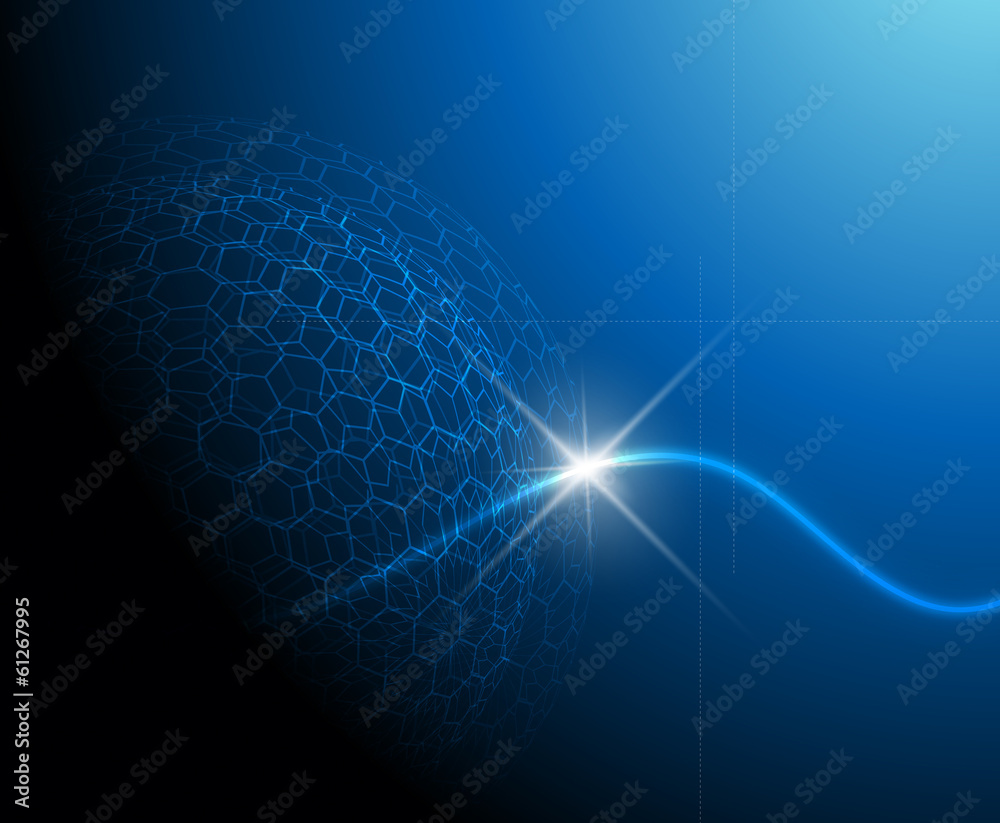 Blue technology background