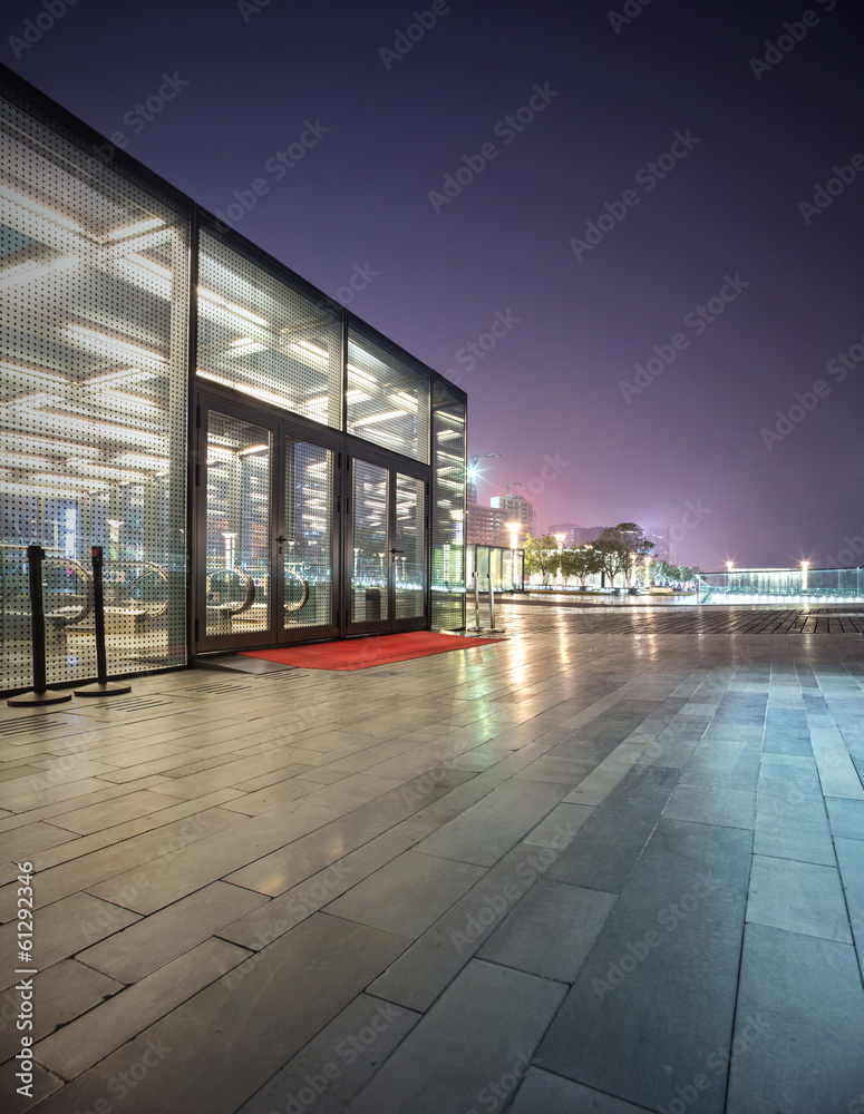 The entrance of station