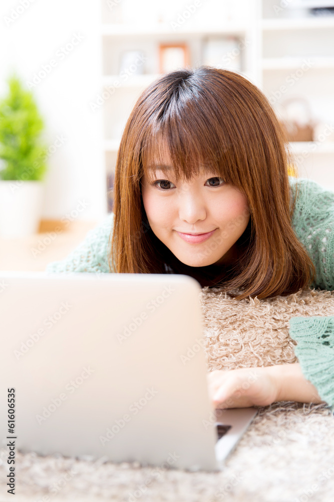 attractive asian woman lifestyle image