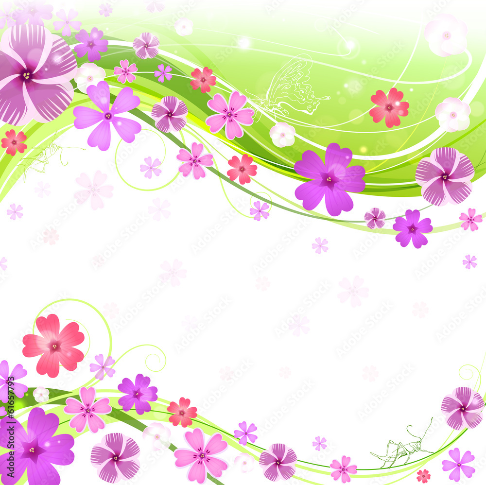 Spring floral background