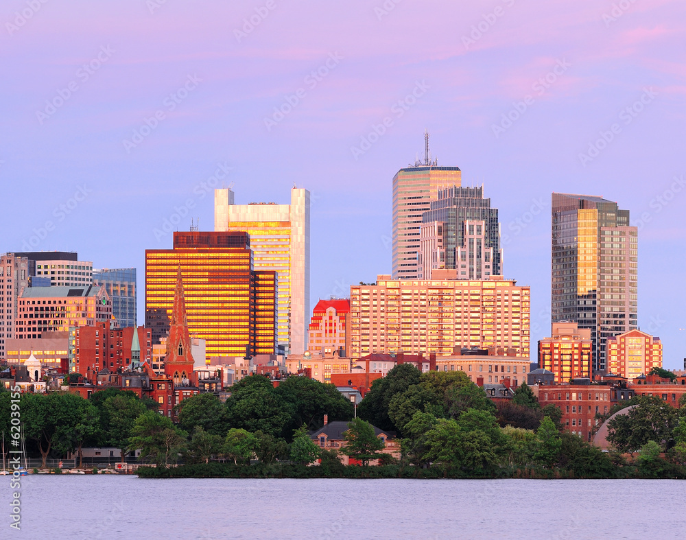 Boston skyline panorama