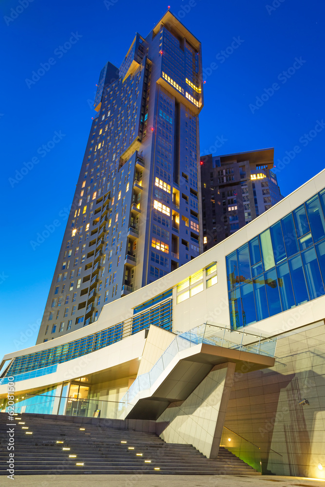 Sea Towers skyscraper in Gdynia, Poland