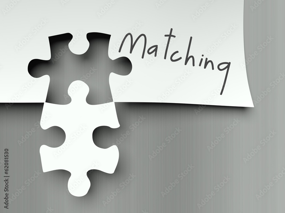 Complement with matching puzzle pieces