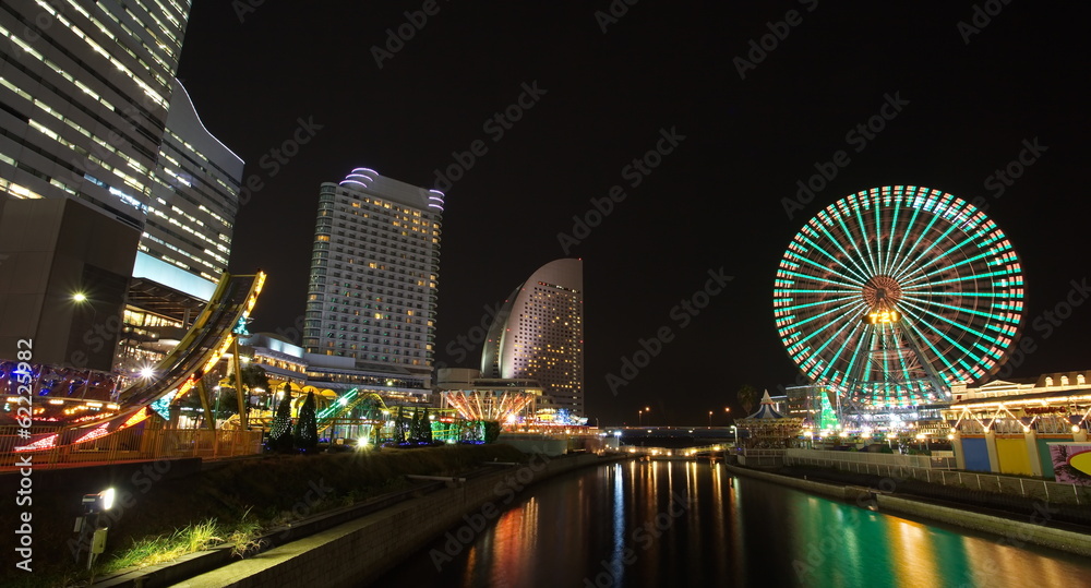 minato mirai地区横山天际线景观