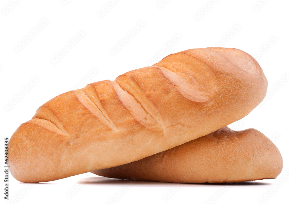 fresh bread isolated on white background cutout