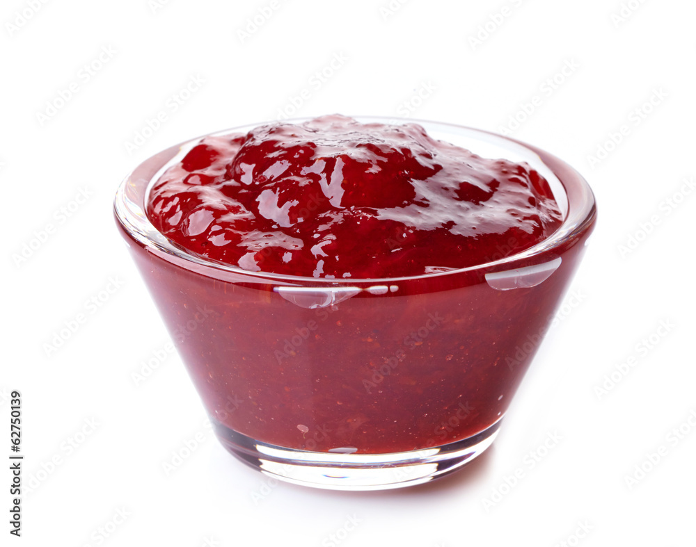 red strawberry jam