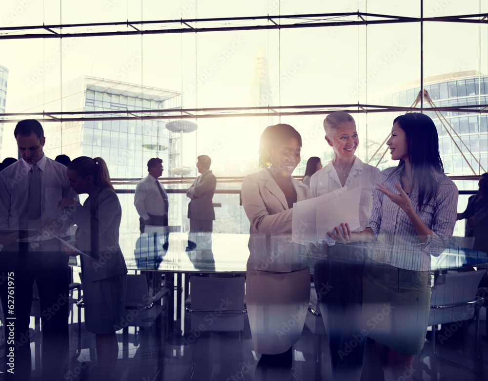 Multi-Ethnic Group Of Business People Working