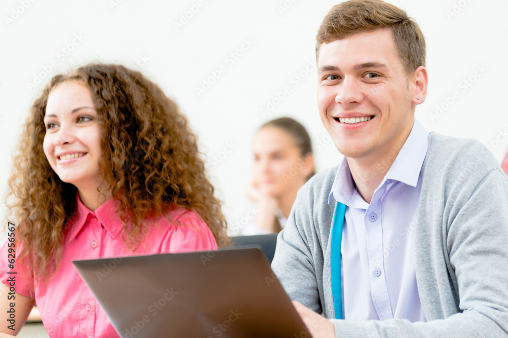 students in the classroom