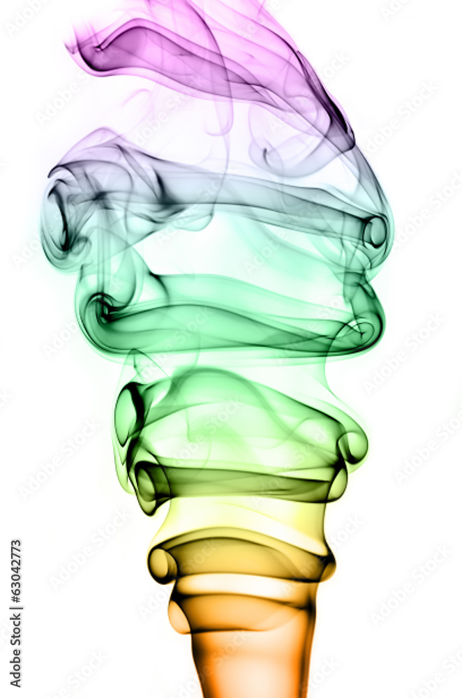 colorful smoke