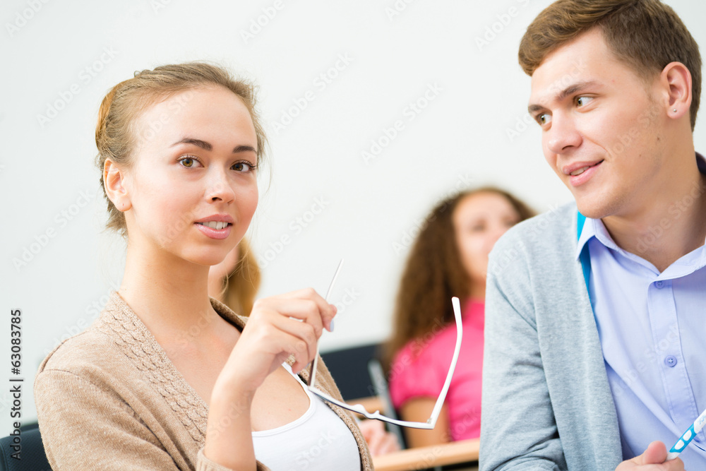 students in the classroom