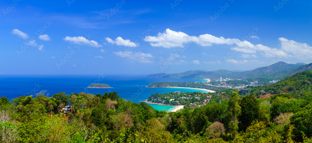 泰国普吉岛全景鸟瞰图